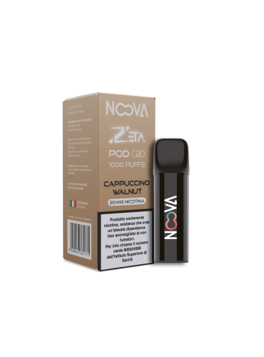 ZETA POD Cappuccino Walnut  [Box da 10 Confezioni]
